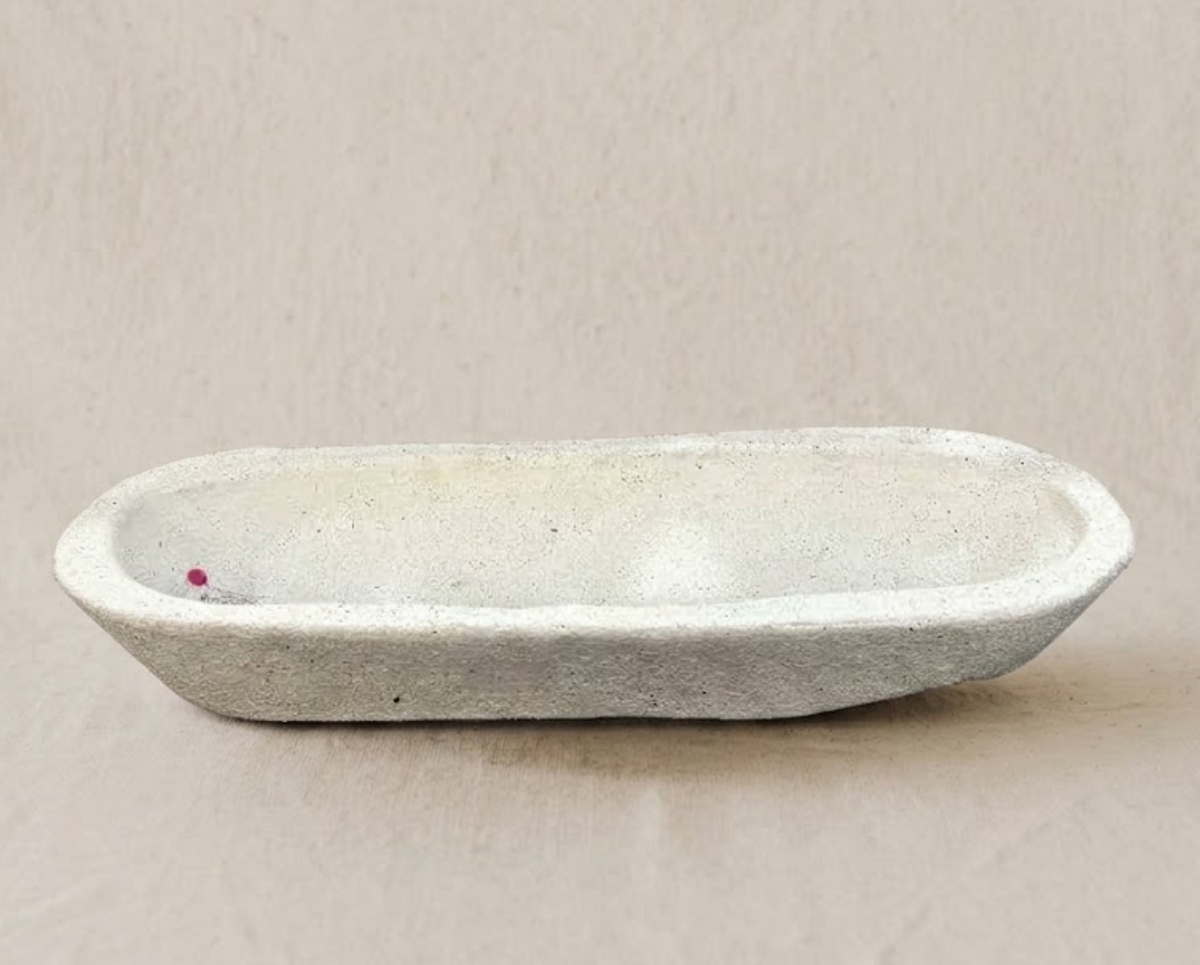 Batea lisa rustica granito blanco