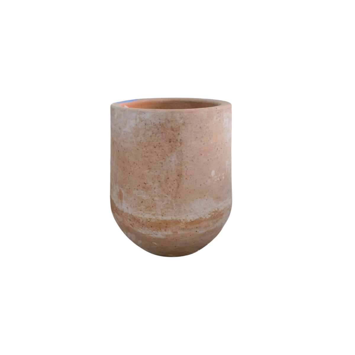 MACETA EN BARRO BALA LISA DE 56X56