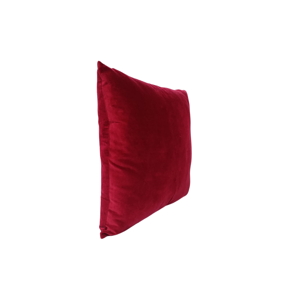 Funda de cojin roja de 50x50