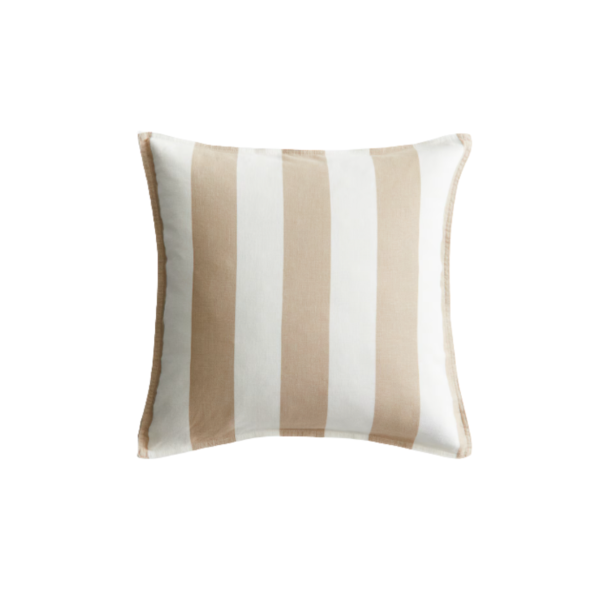 FUNDA DE COJIN RAYAS BEIGE 50X50 CM