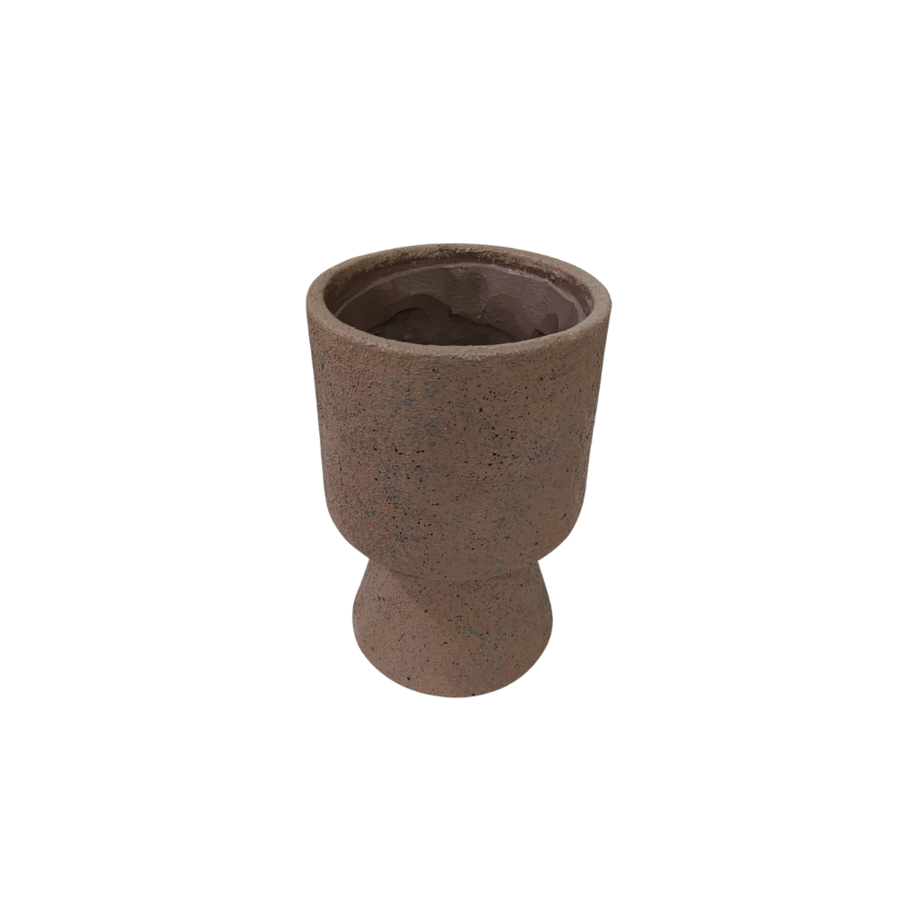 Florero vaso granito canela
