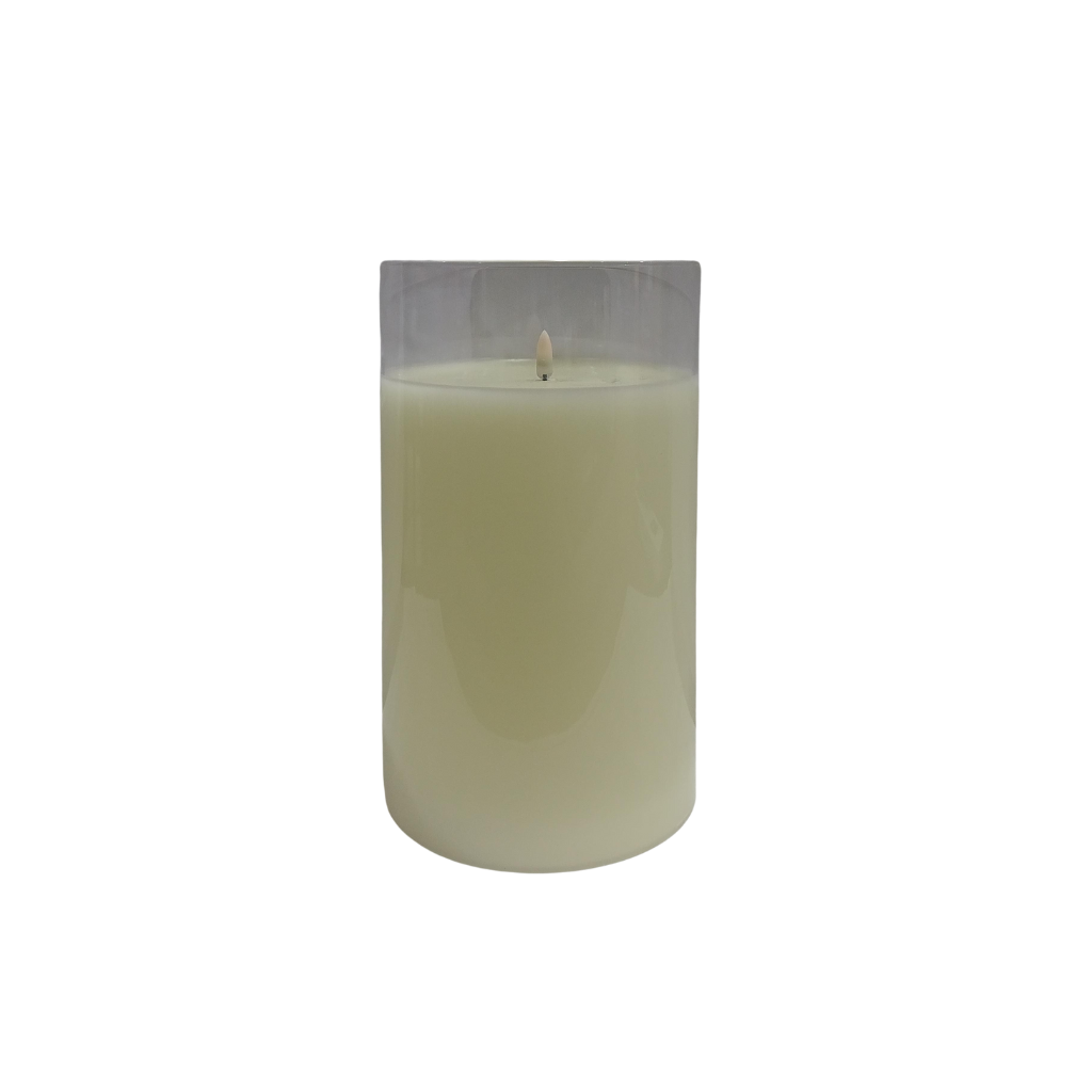 Vela simple radiance marfil sin baterias