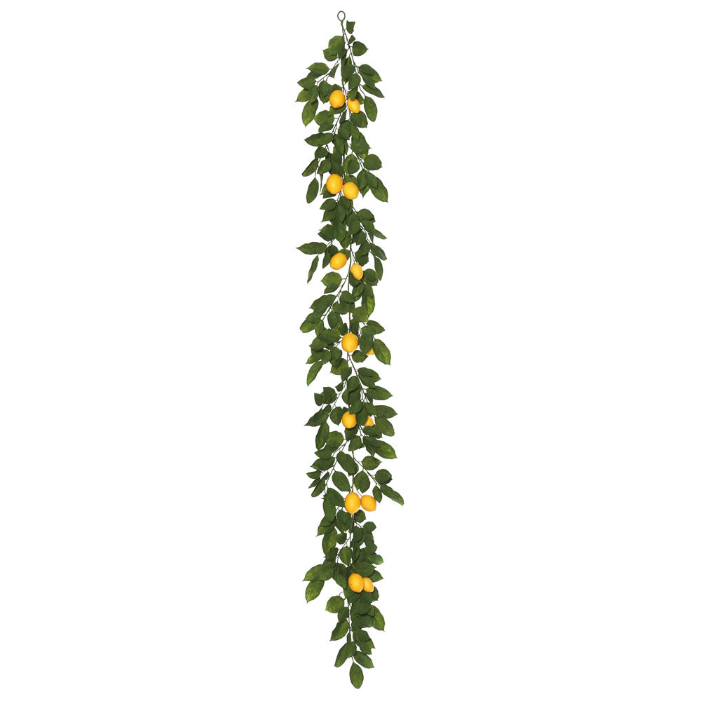 Decoración artificial - Guirnalda artificial verde y amarillo