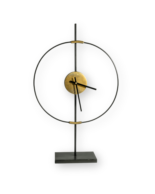 Reloj pedestal metal