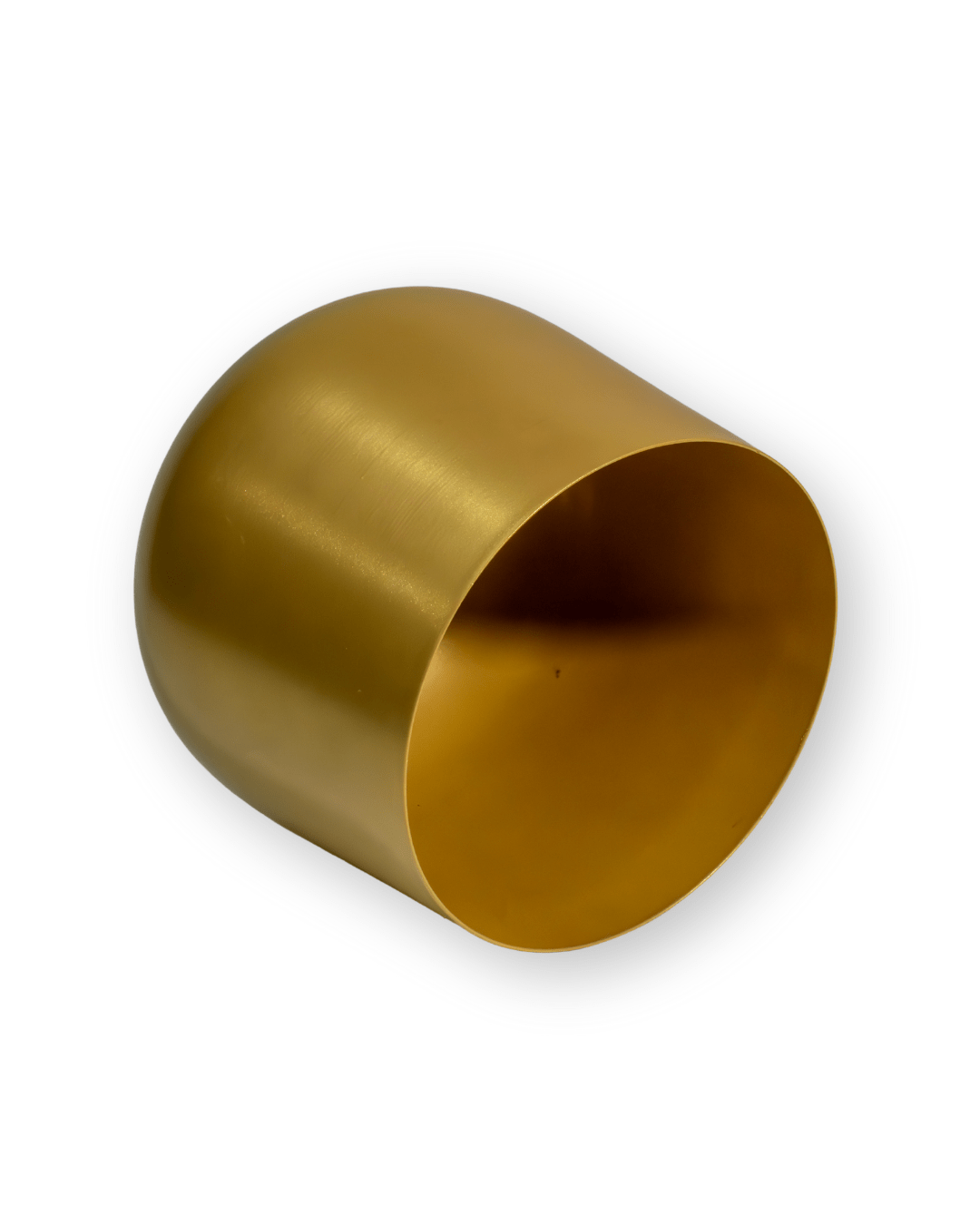 Maceta metal dorado