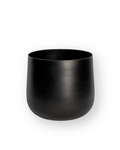 Maceta metal negro