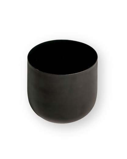 Maceta metal negro