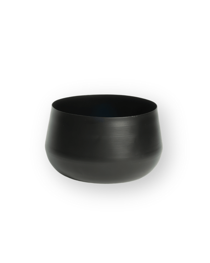 Jarrón metal negro