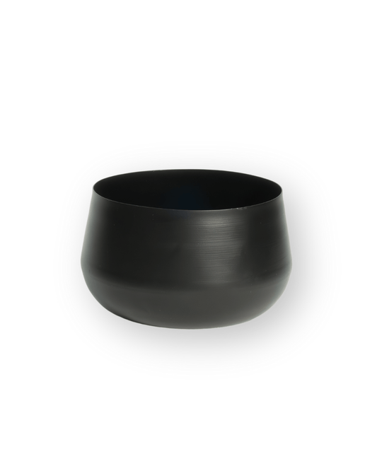 Jarrón metal negro