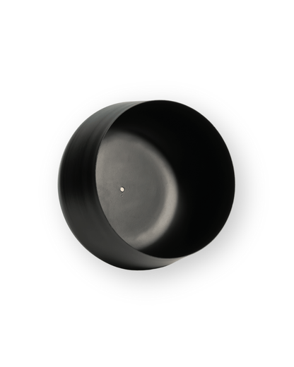 Jarrón metal negro