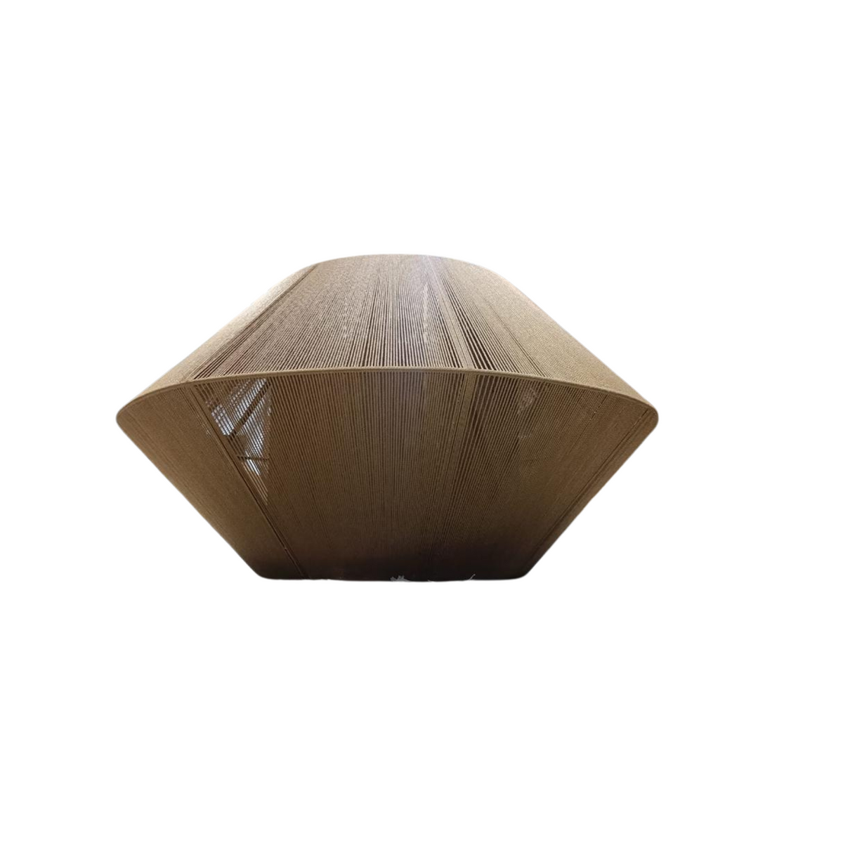 Lámpara en estructura métalica oro viejo