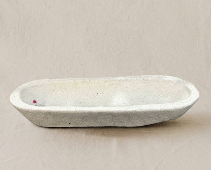 Batea lisa rustica granito blanco