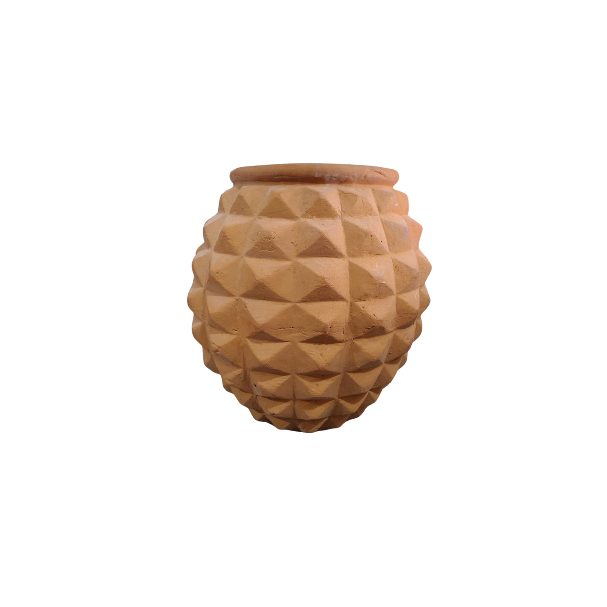 MACETA EN BARRO PIÑA XL DE 70X80 CM