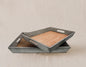 Charolas madera concreto - Set de 2