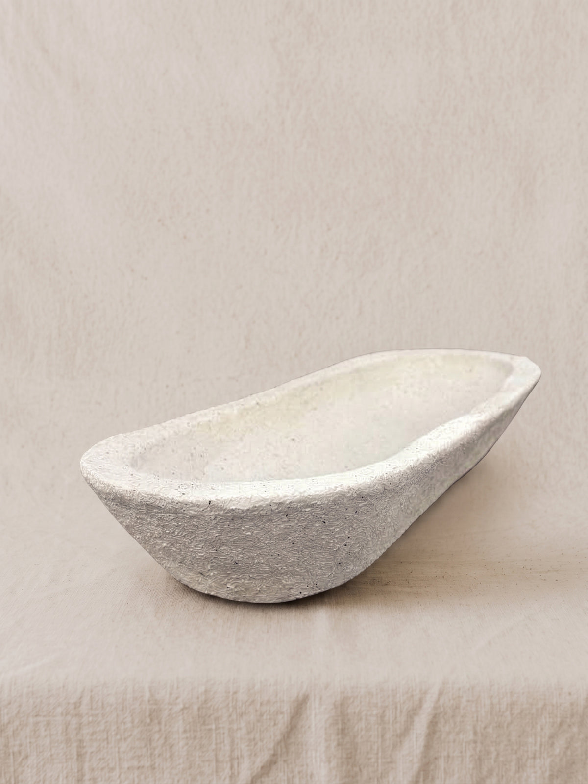 Batea lisa rustica granito blanco