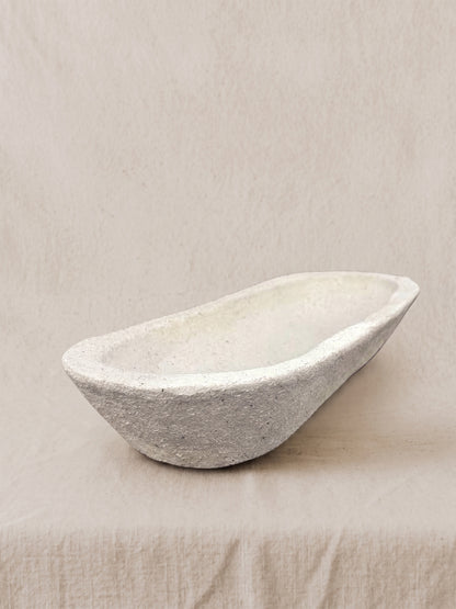 Batea lisa rustica granito blanco