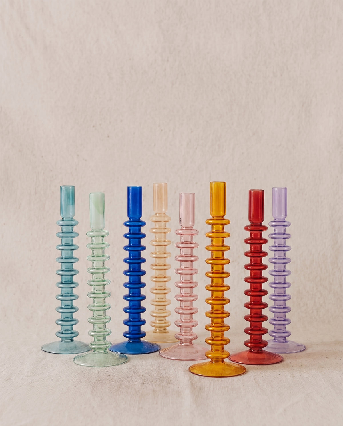CANDELABRO DE COLORES 27 CM