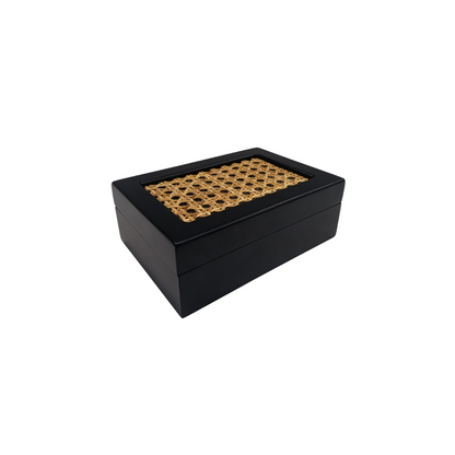 Caja con mimbre