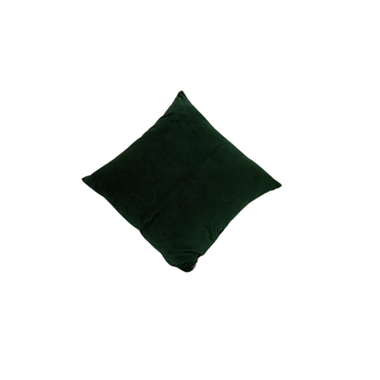 Funda de cojín en terciopelo verde