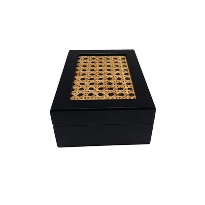 Caja con mimbre
