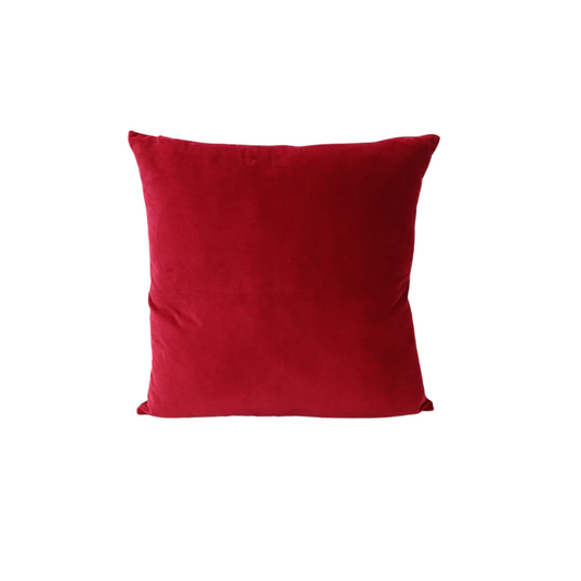 Funda de cojin roja de 50x50