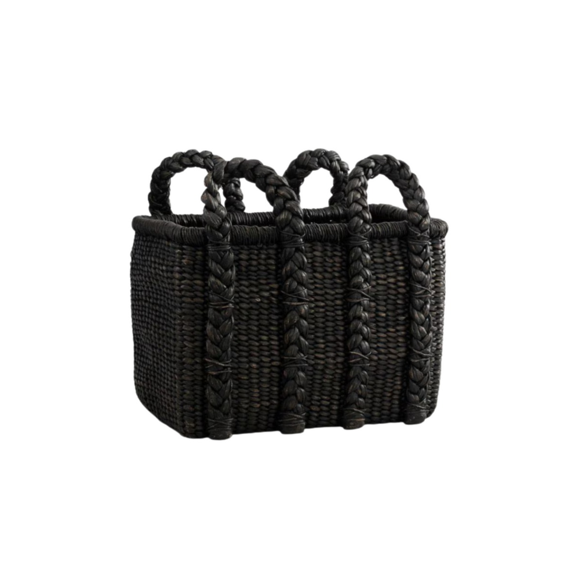 CANASTA NATURAL NEGRA 61X57 CM
