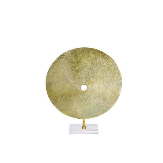Disco con pedestal Oro 24"