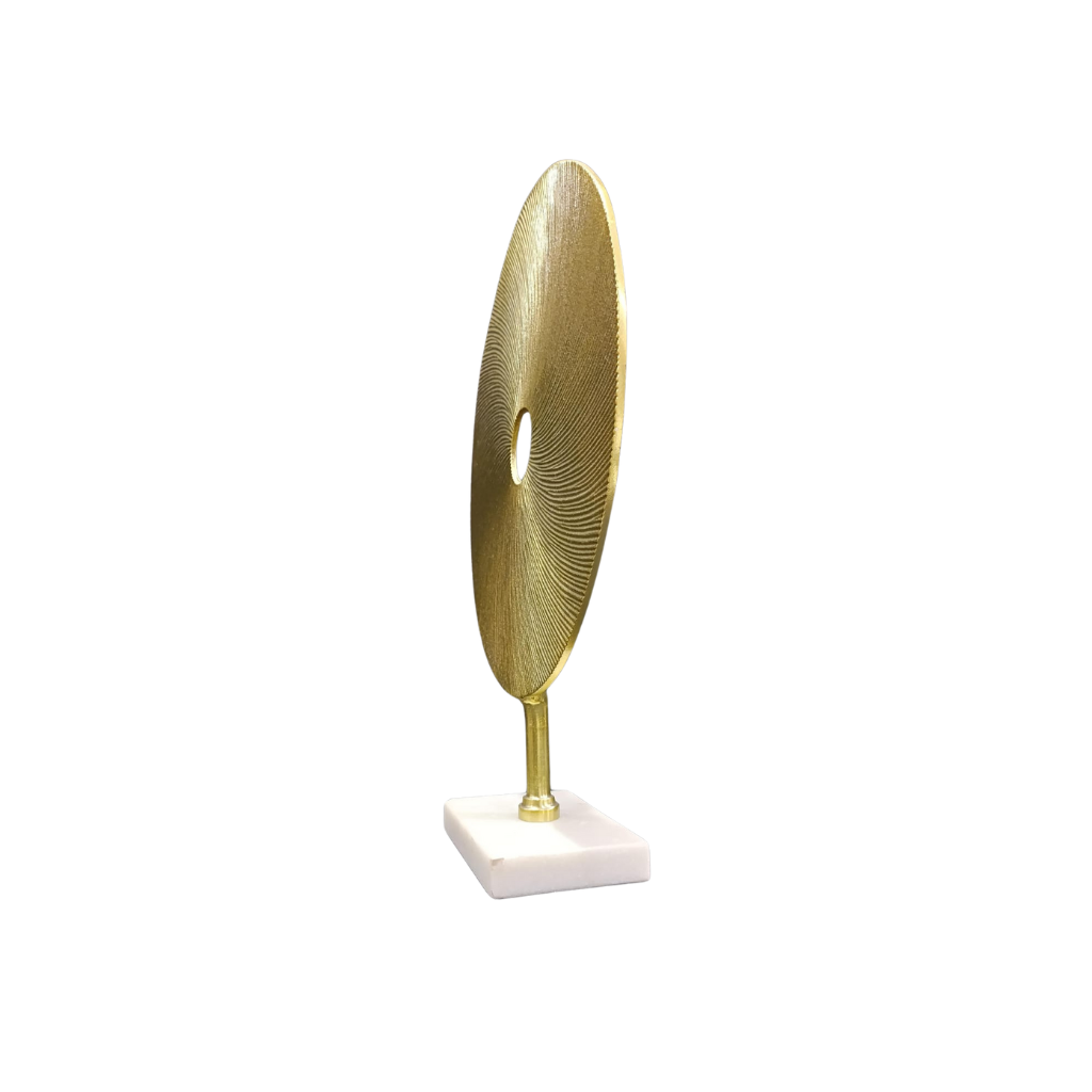 Disco con pedestal Oro 24"