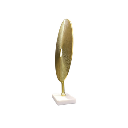 Disco con pedestal Oro 24"