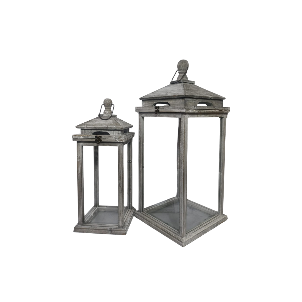 Set de 2 linterna mostrador vintage