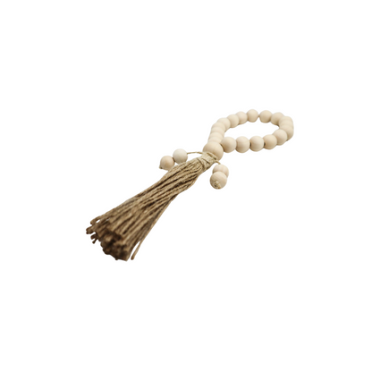Borla con pulsera madera