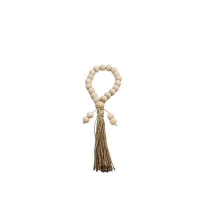 Borla con pulsera madera