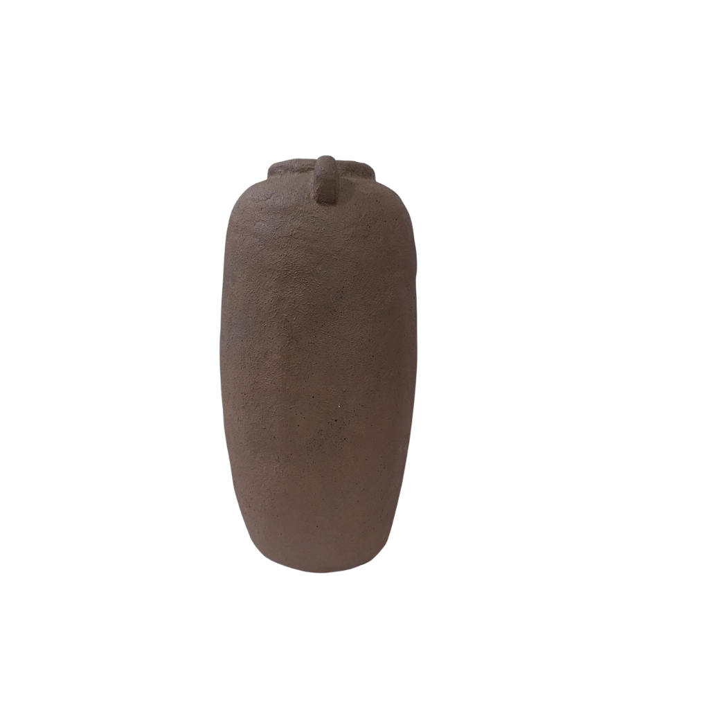 Jarrón dos orejas granito canela