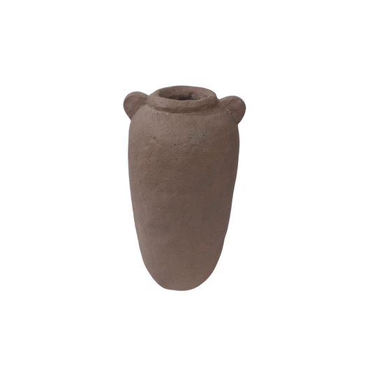 Jarrón dos orejas granito canela