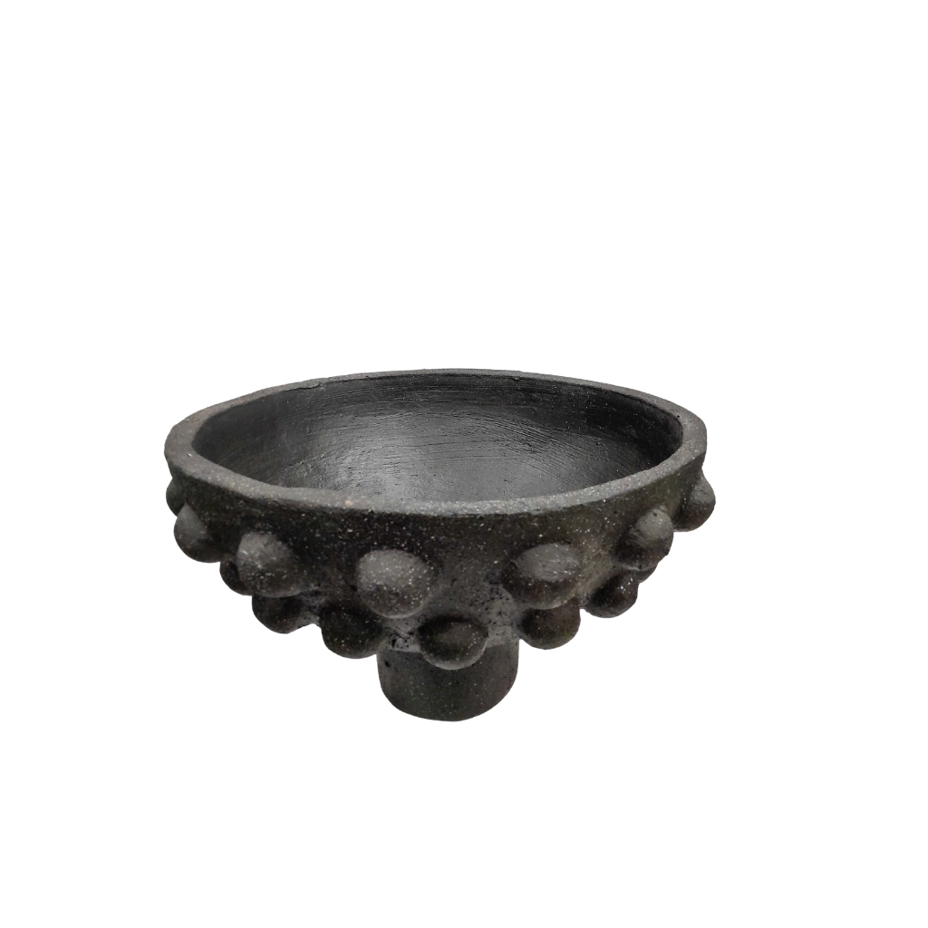 Tazón esfera granito negro