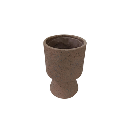 Florero vaso granito canela
