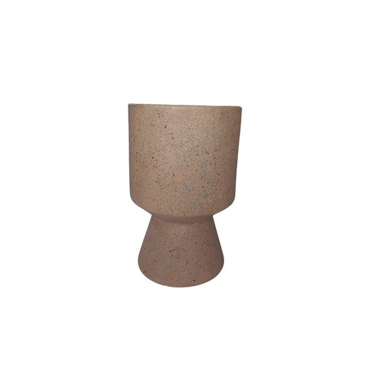 Florero vaso granito canela