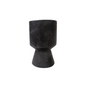 Florero vaso liso granito negro