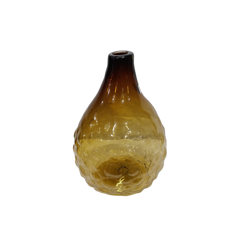 Florero gota burbuja ámbar