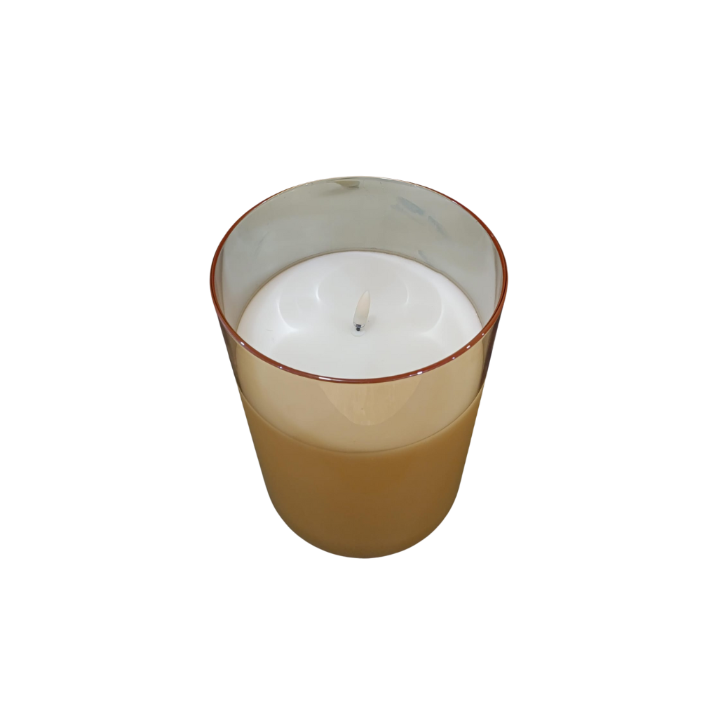 Vela vertida radiance Champagne sin baterias