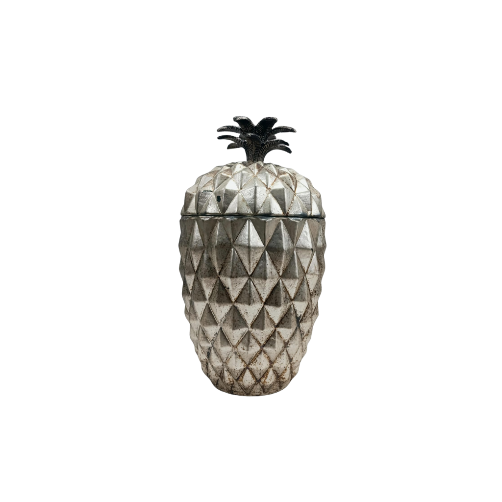 Bombonera de piña en vidrio vintage