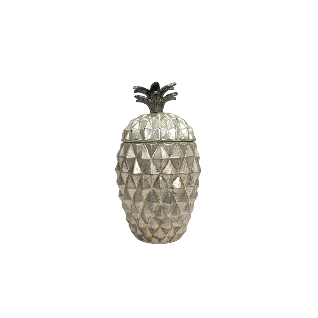 Bombonera de piña en vidrio vintage