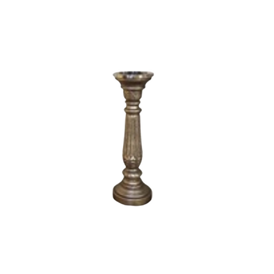 Candelabro de cristal esmerilado