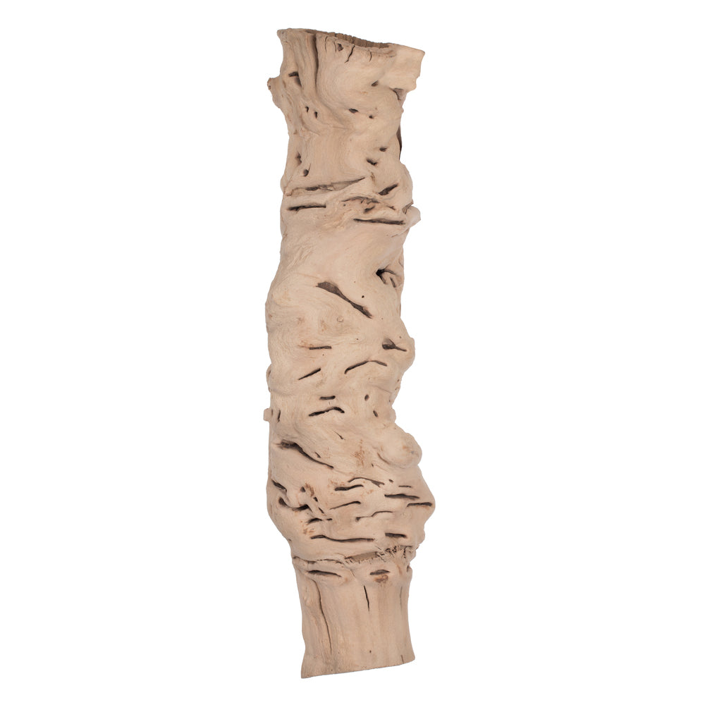 Tronco hueco madera parra (uva) pulida 45 cm